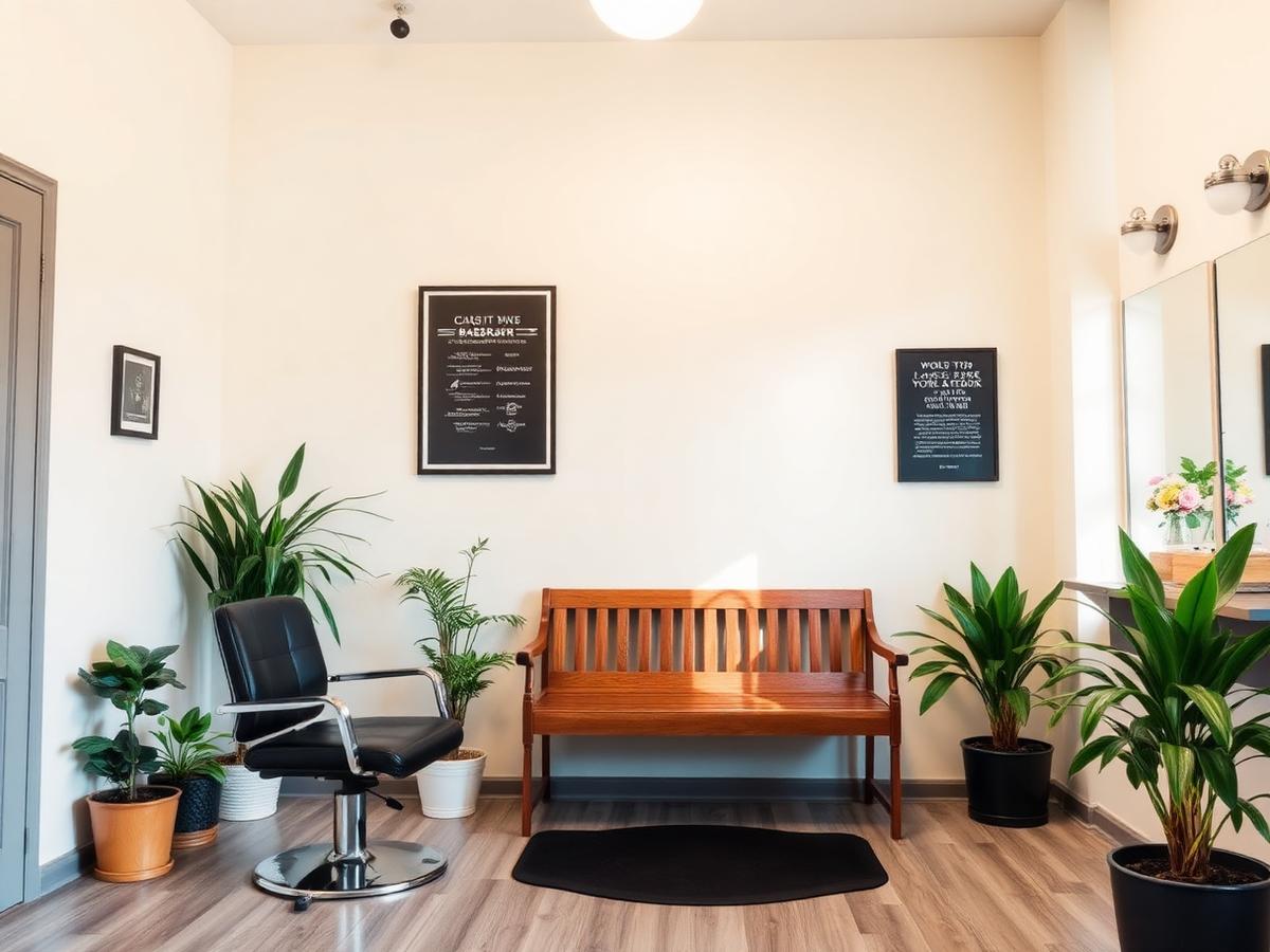 Bright, family-friendly waiting area